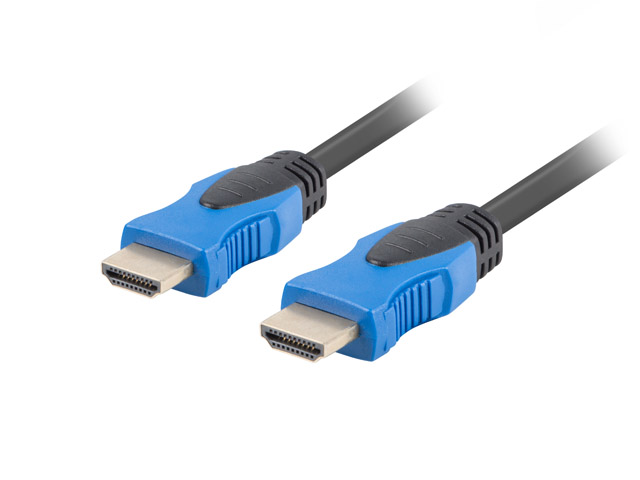 Kabel HDMI M/M V2.0 1M 4K pełna miedź czarny LANBERG